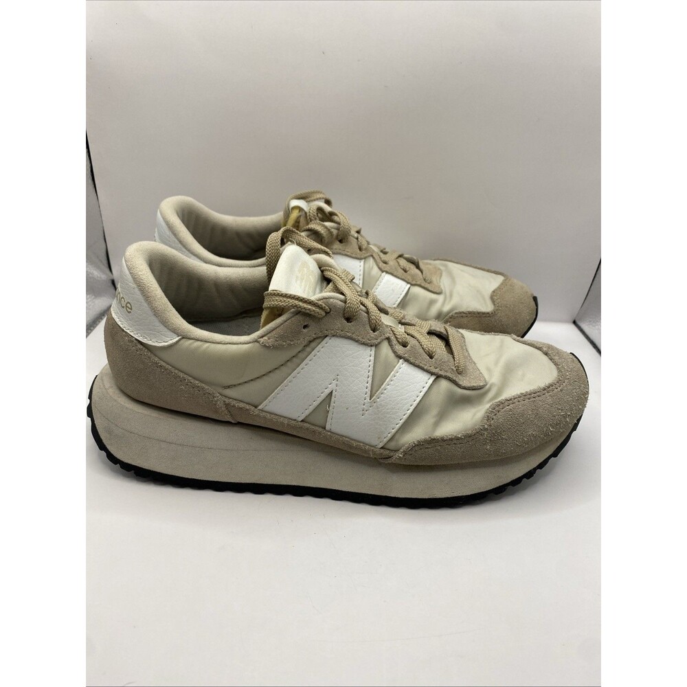 New Balance 237 Womens Size 8.5 Beige Athletic Running Shoes Comfort Sneakers